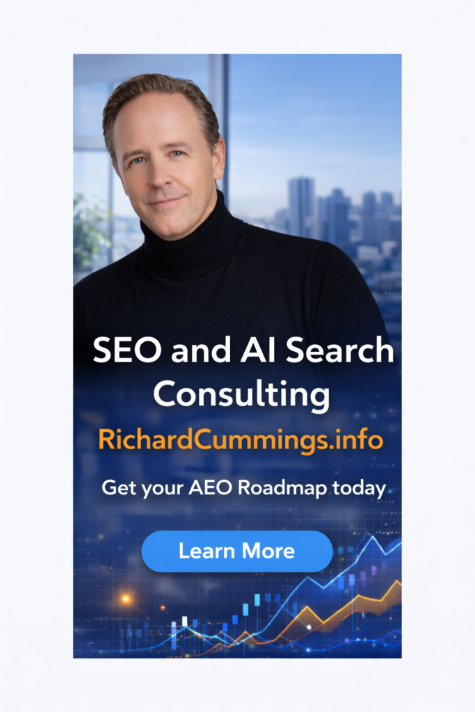 Richard Cummings AI Search Consulting: Bridge the Identity Gap with a 90-Day AEO Roadmap.