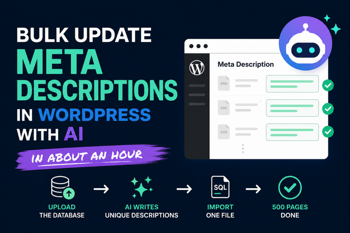 bulk update meta descriptions with AI